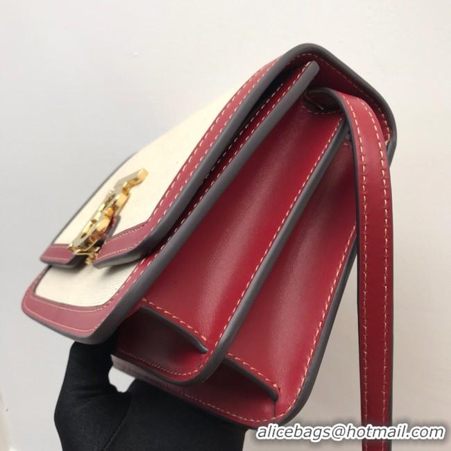 Luxury BurBerry Leather Shoulder Bag 80146 red