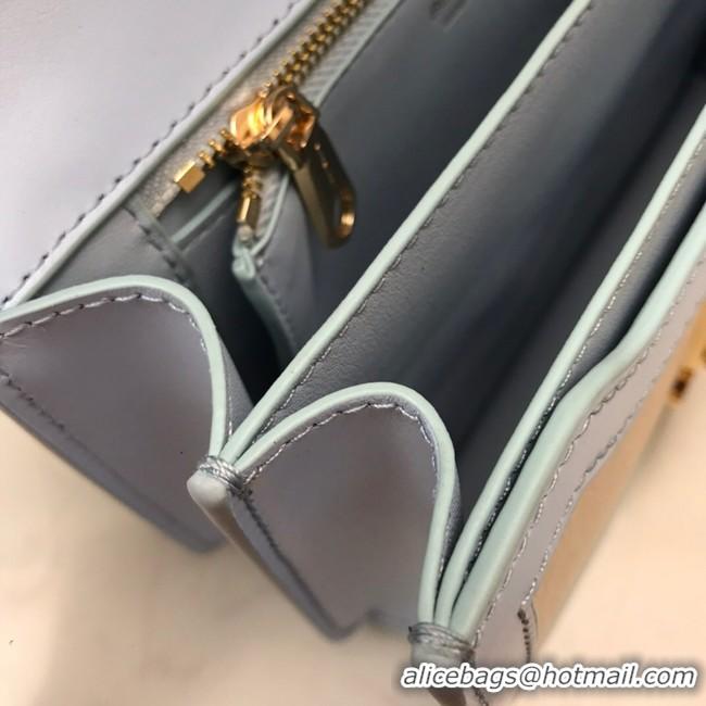 Comfortable BurBerry Leather Shoulder Bag 80146 light blue