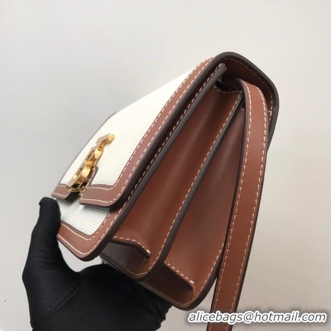 Purchase BurBerry Leather Shoulder Bag 80146 brown