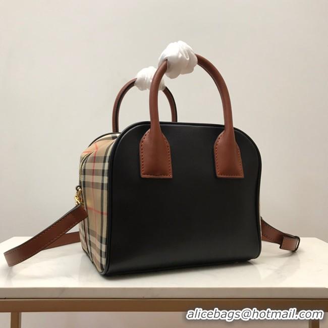 Low Price BurBerry Leather Shoulder Bag 80193 black 