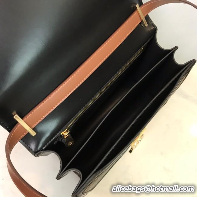 Good Quality BurBerry Leather Shoulder Bag 80194 black