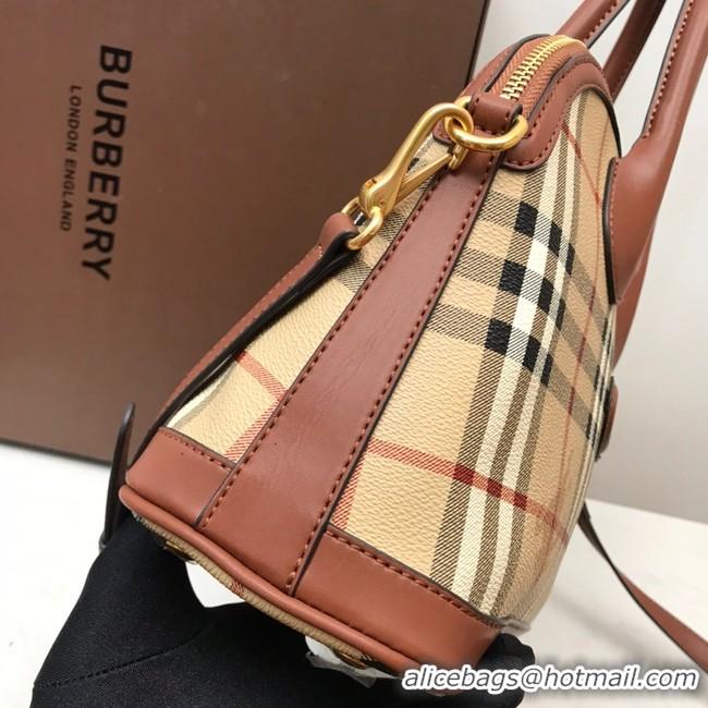 Classic Hot BurBerry Leather Shoulder Bag 81125 brown