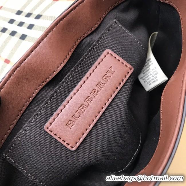 Shop Cheap BurBerry Leather Shoulder Bag 82665 brown