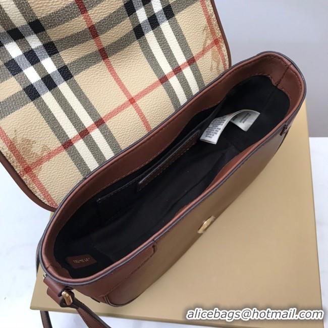 Shop Cheap BurBerry Leather Shoulder Bag 82665 brown