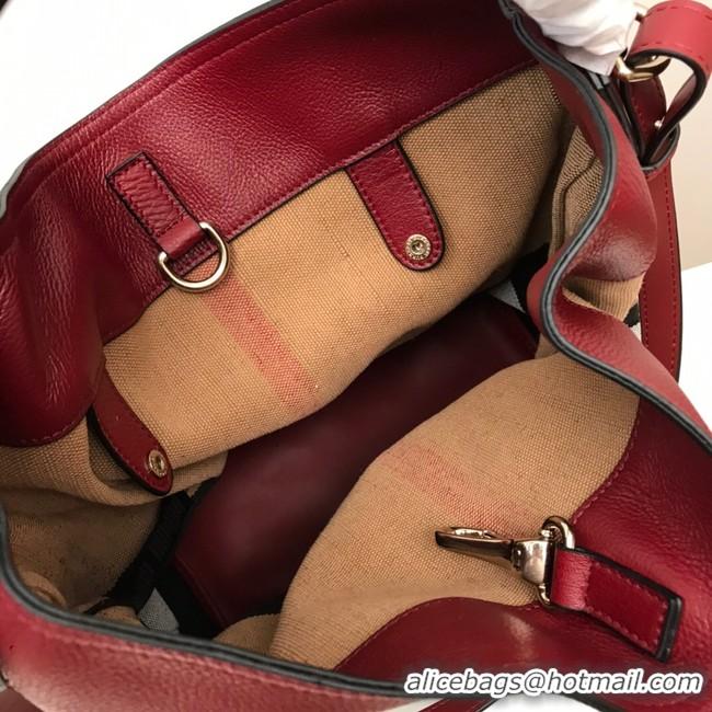 Elegant BurBerry Leather Shoulder Bag 3982 Burgendy