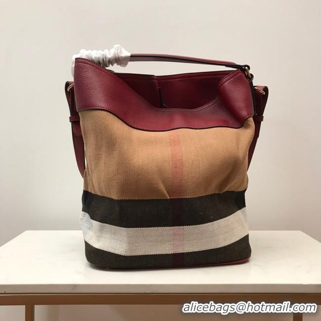 Elegant BurBerry Leather Shoulder Bag 3982 Burgendy