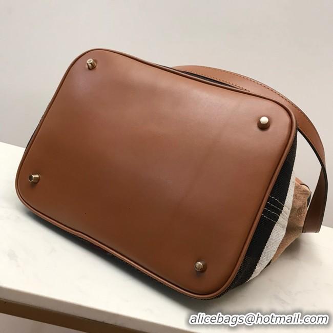 Discount BurBerry Leather Shoulder Bag 3982 brown