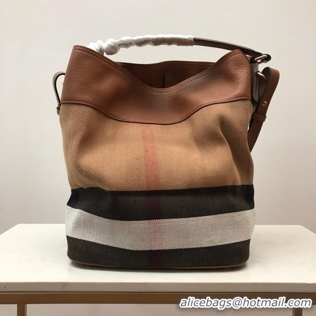 Discount BurBerry Leather Shoulder Bag 3982 brown