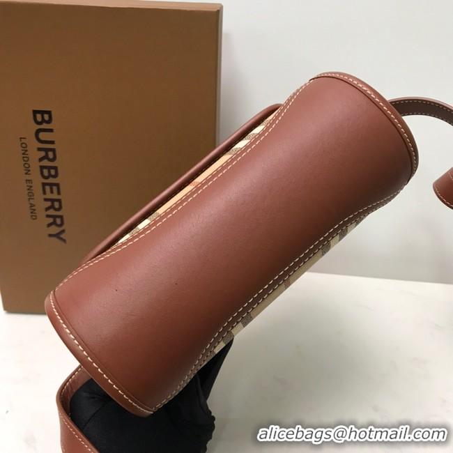 Practical BurBerry Leather Shoulder Bag 20203 brown