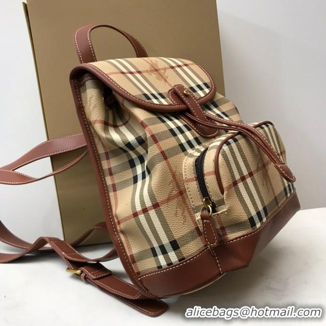 Best Quality Burberry Backpack Fabric 80111 brown