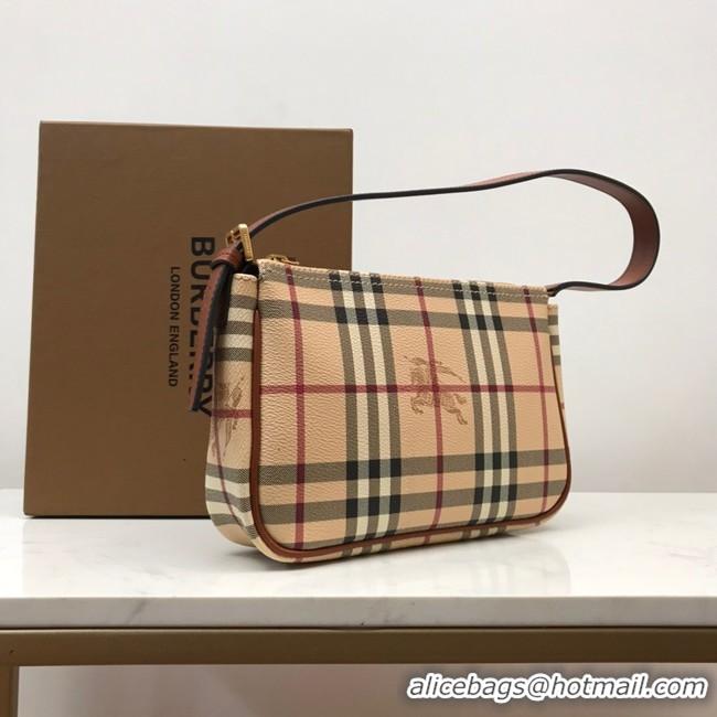 Classic Hot BurBerry Leather Shoulder Bag 80112 brown