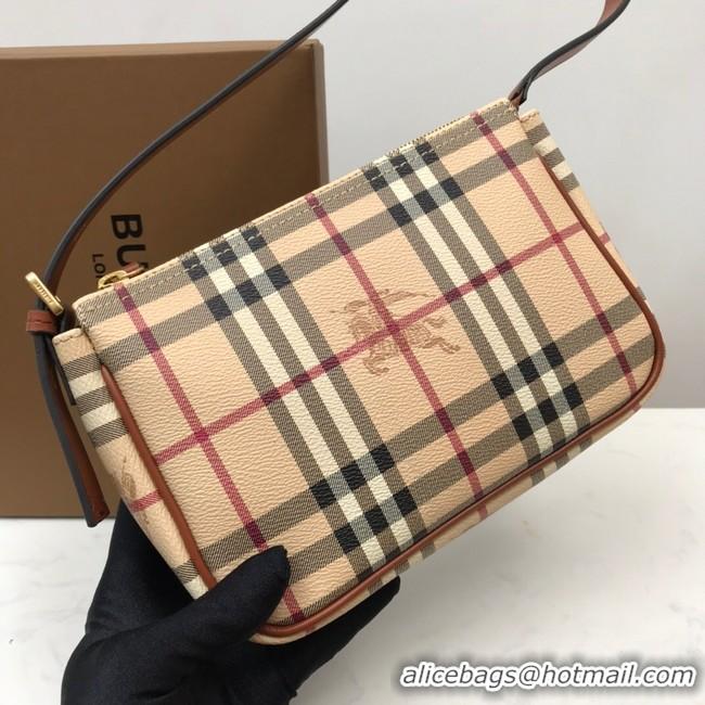 Classic Hot BurBerry Leather Shoulder Bag 80112 brown