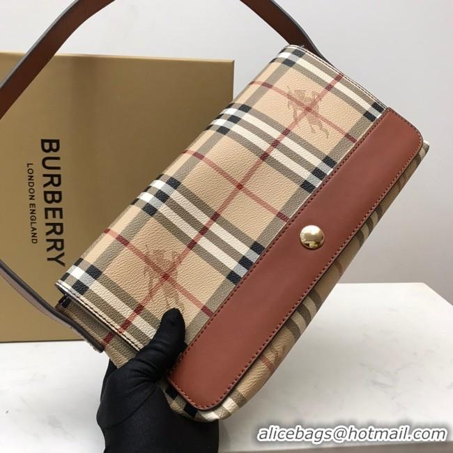 Luxury BurBerry Leather Shoulder Bag 80118 brown