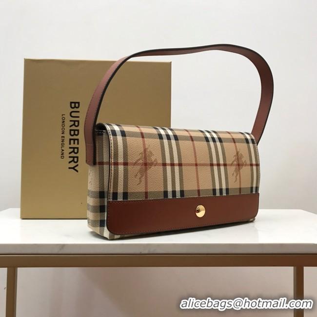 Luxury BurBerry Leather Shoulder Bag 80118 brown