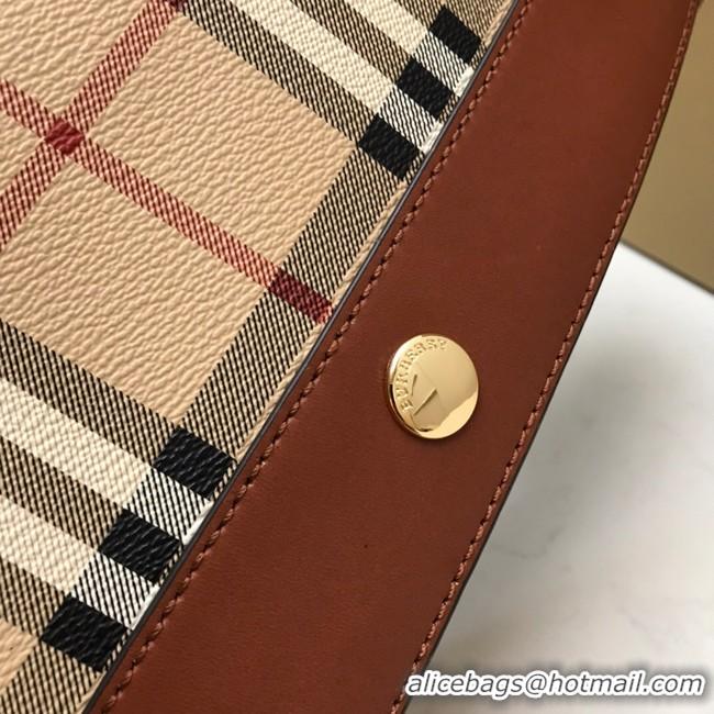 Luxury BurBerry Leather Shoulder Bag 80118 brown