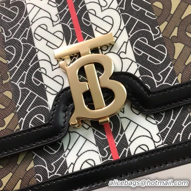 Shop Duplicate BurBerry Leather Shoulder Bag 80193 black