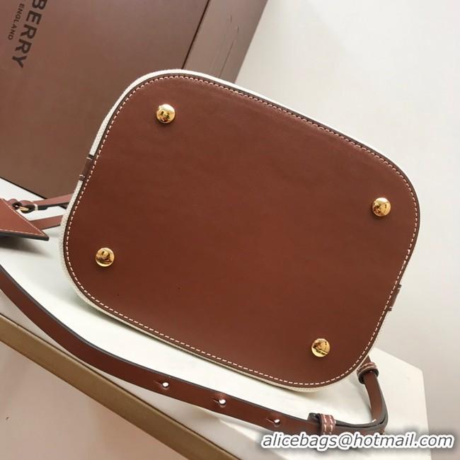 Fashion BurBerry Leather Shoulder Bag 80268 brown