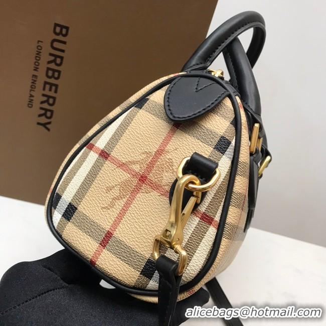 Chic BurBerry Leather Shoulder Bag 82012 black