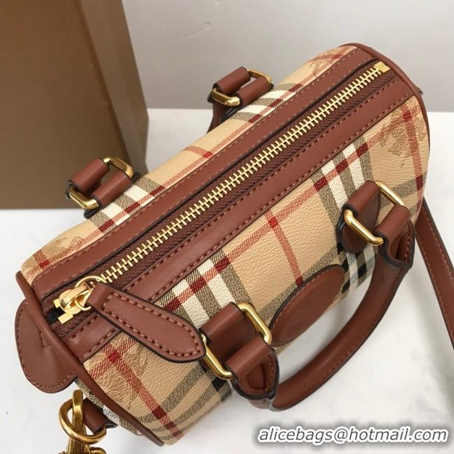 New Arrivals BurBerry Leather Shoulder Bag 82012 brown