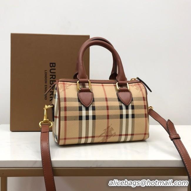 New Arrivals BurBerry Leather Shoulder Bag 82012 brown