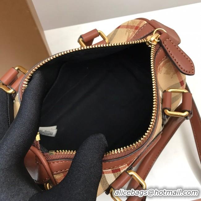 New Arrivals BurBerry Leather Shoulder Bag 82012 brown