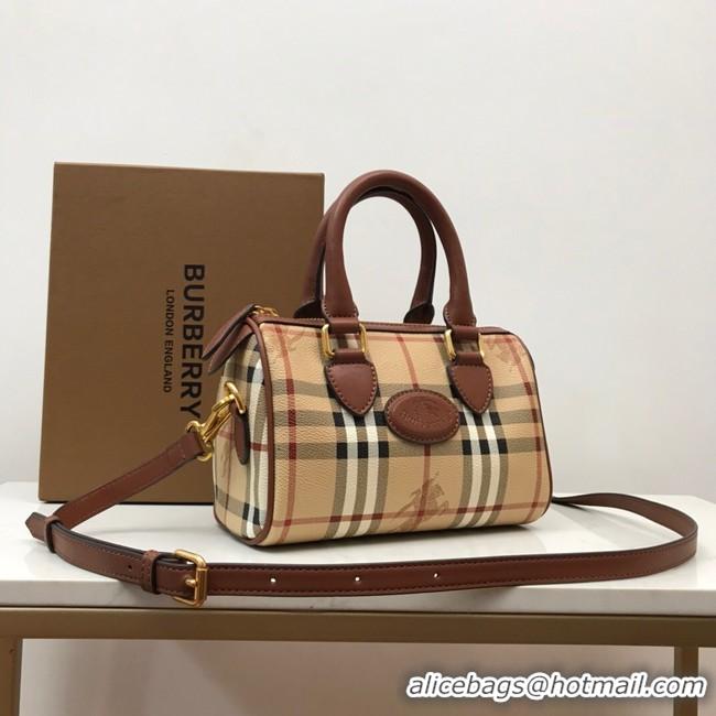 New Arrivals BurBerry Leather Shoulder Bag 82012 brown