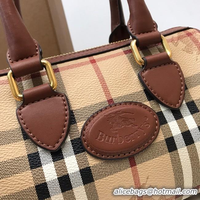 New Arrivals BurBerry Leather Shoulder Bag 82012 brown