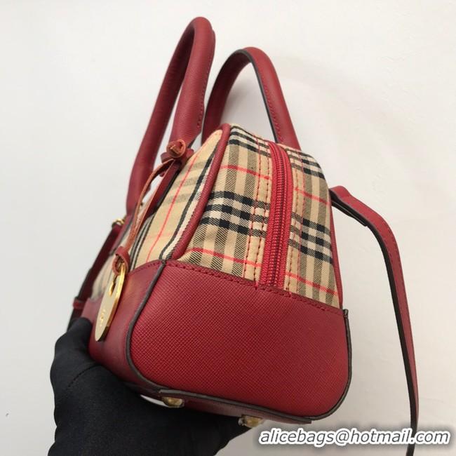 Luxury BurBerry Leather Shoulder Bag 90111 red