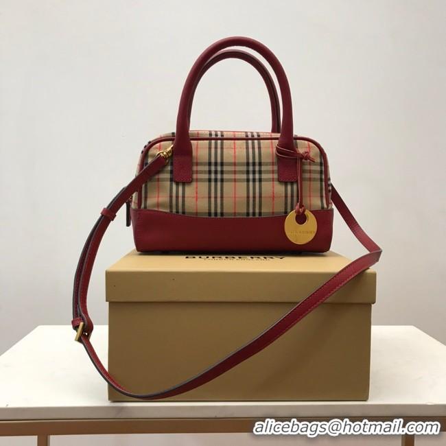 Luxury BurBerry Leather Shoulder Bag 90111 red