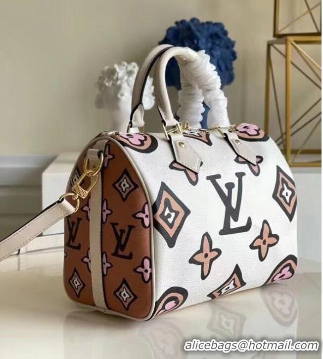 Super Quality Louis Vuitton SPEEDY BANDOULIERE 25 M45828 Cream