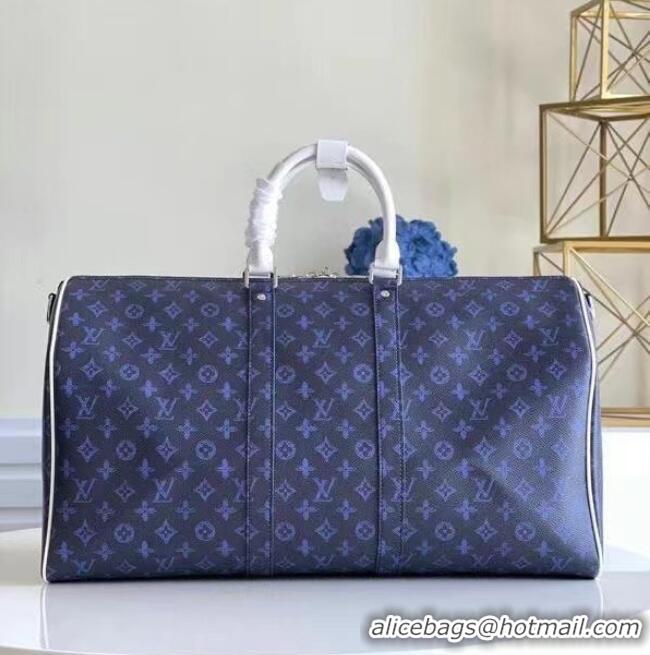 Buy Discount Louis Vuitton KEEPALL BANDOULIERE 55 M45874 Blue