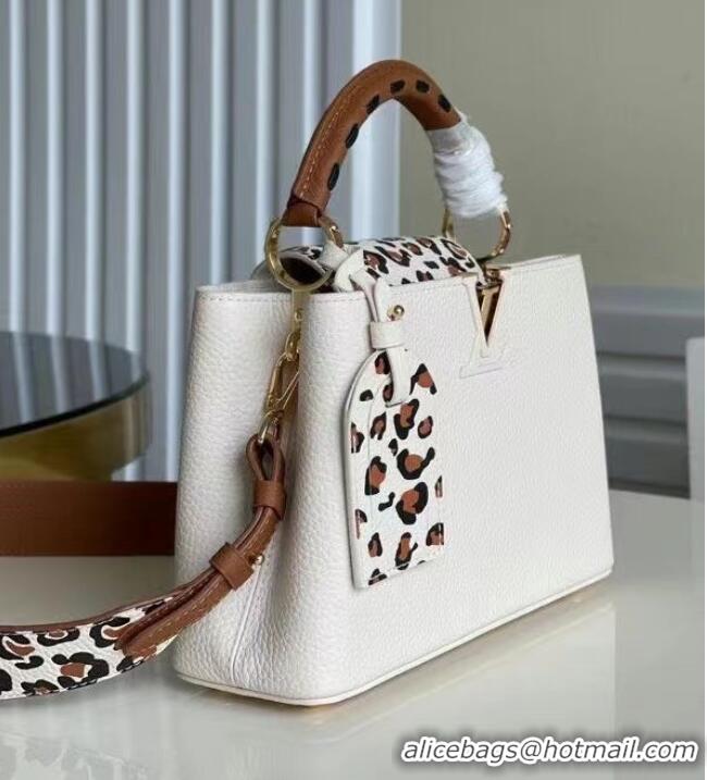 Luxury Cheap Louis Vuitton CAPUCINES PM M48865 White