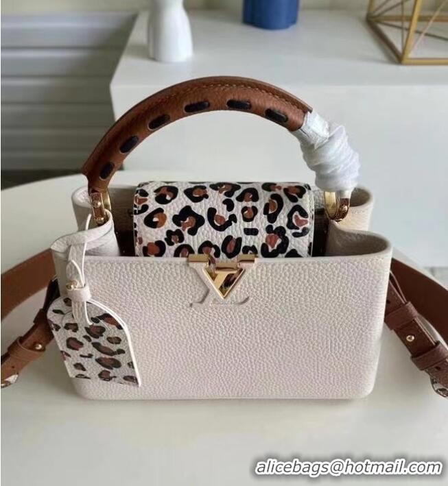 Luxury Cheap Louis Vuitton CAPUCINES PM M48865 White