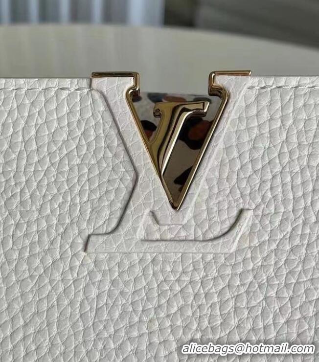 Luxury Cheap Louis Vuitton CAPUCINES PM M48865 White