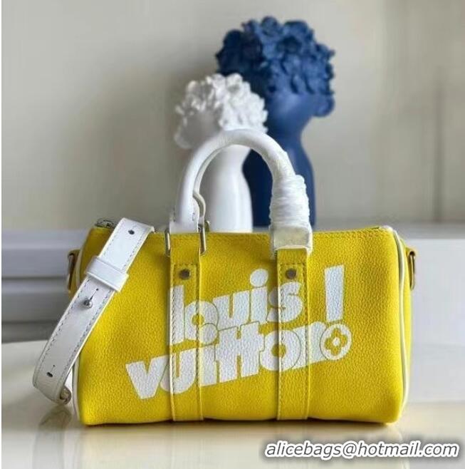 Grade Cheapest Louis Vuitton KEEPALL XS M80842 Yellow