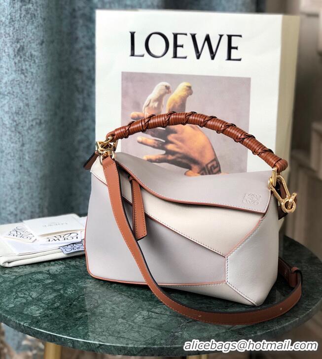 Shop Promotional Loewe Puzzle Bag Original Leather 061836 Cream