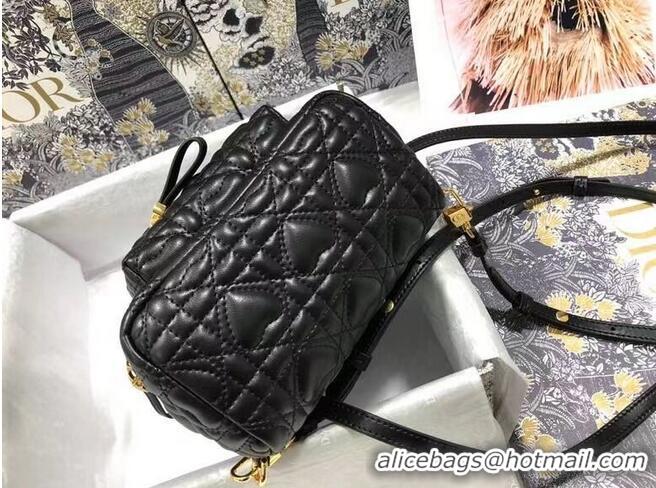 Well Crafted MINI DIOR BACKPACK Cannage Lambskin M9222 black