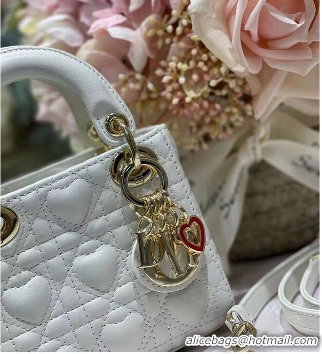 Good Quality MICRO DIORAMOUR LADY DIOR BAG S0856ONG Latte Cannage