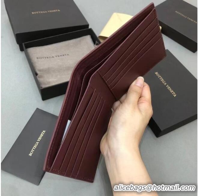 Good Quality Bottega Veneta BI-FOLD WALLET 649603 Burgundy