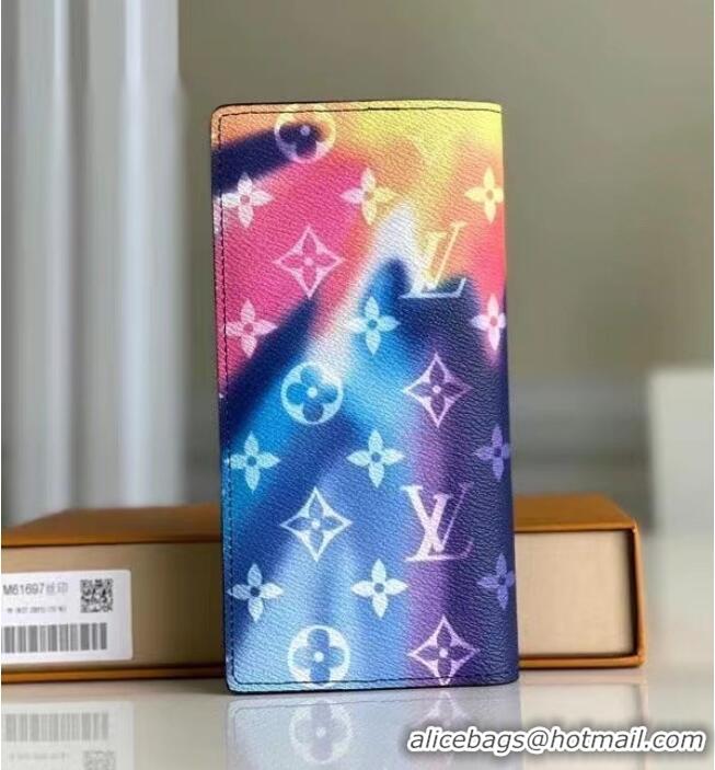 Buy Cheap Louis Vuitton BRAZZA WALLET M80801 blue