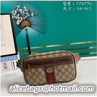 Good Quality Gucci GG Original GG Leather belt bag 574796 brown