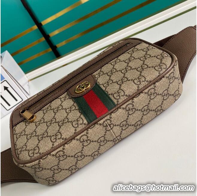 Good Quality Gucci GG Original GG Leather belt bag 574796 brown