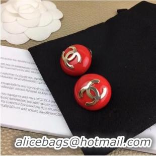 Good Looking Discount Chanel Earrings CE6701 Red