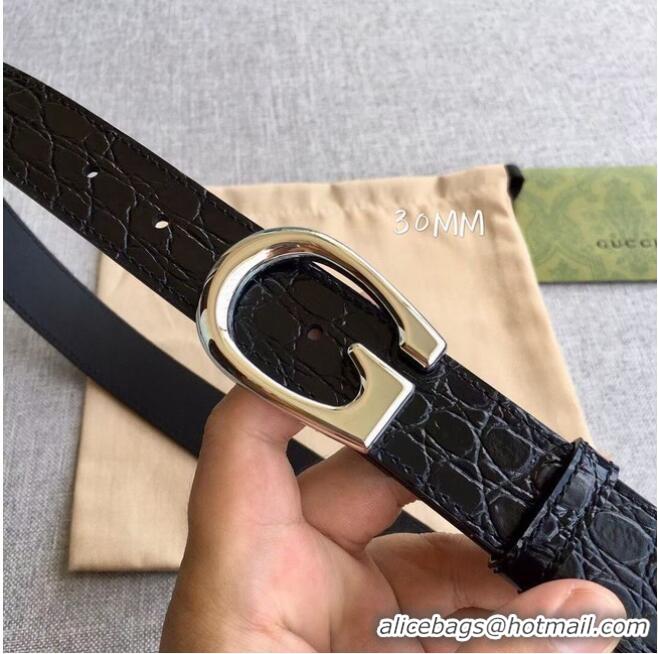 Inexpensive Gucci Thin belt with G buckle 655566 leather