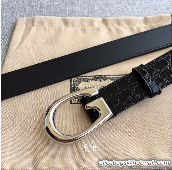 Inexpensive Gucci Thin belt with G buckle 655566 leather