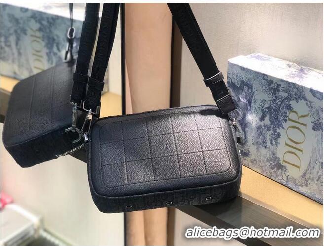 Super Quality Dior Oblique Canvas Shoulder Bag 5569 BLACK