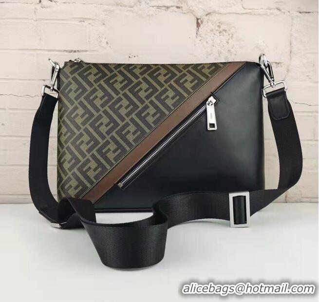 Market Sells Discount Fendi Calfskin Shoulder Bag 5570 BLACK