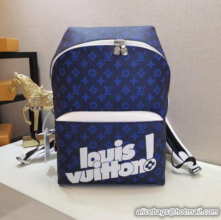 Top Grade Louis Vuitton Monogram Reverse Canvas Backpack M46118 Blue