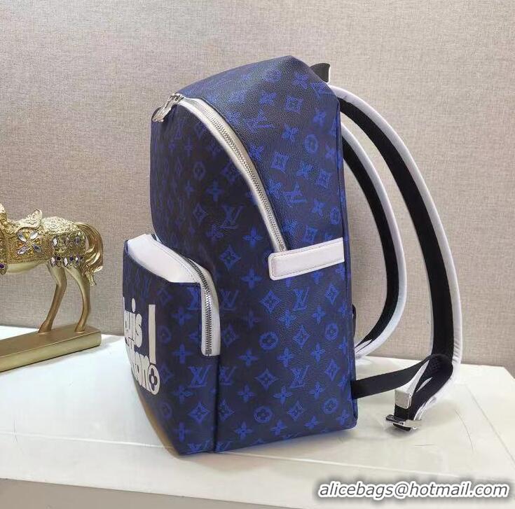 Top Grade Louis Vuitton Monogram Reverse Canvas Backpack M46118 Blue