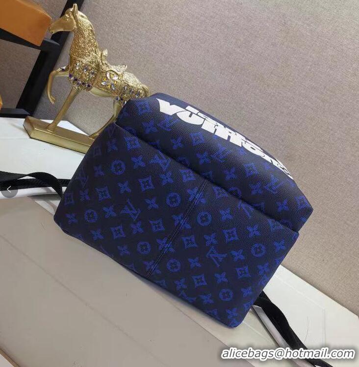 Top Grade Louis Vuitton Monogram Reverse Canvas Backpack M46118 Blue